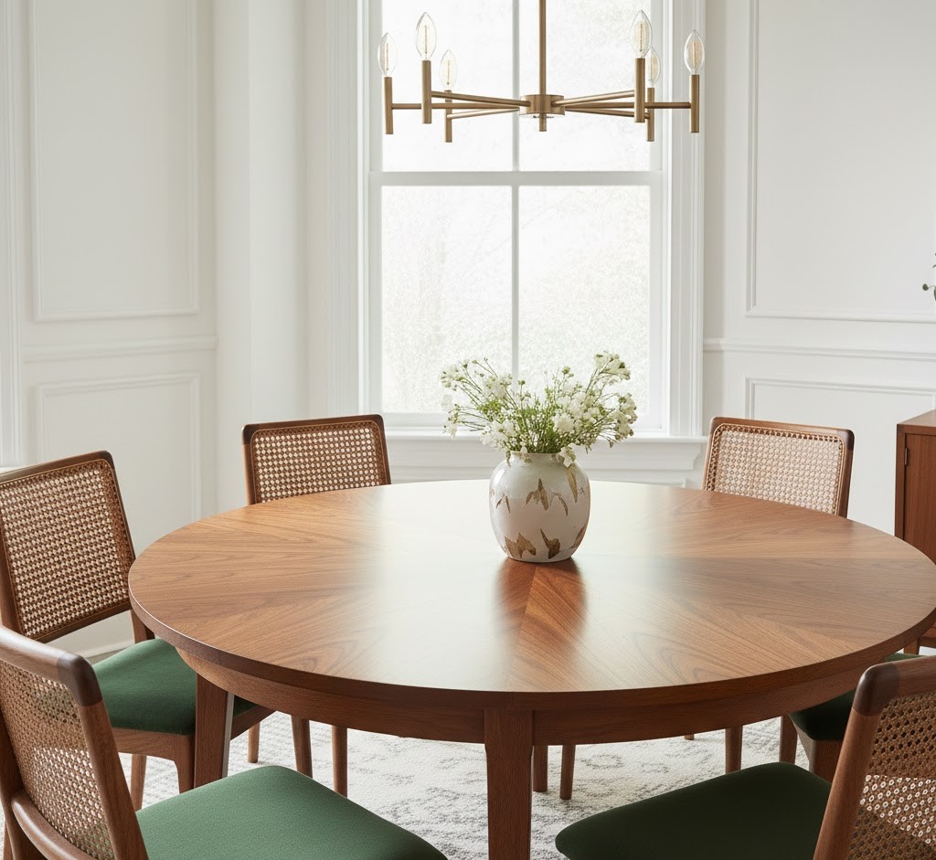 Restored vintage dining table